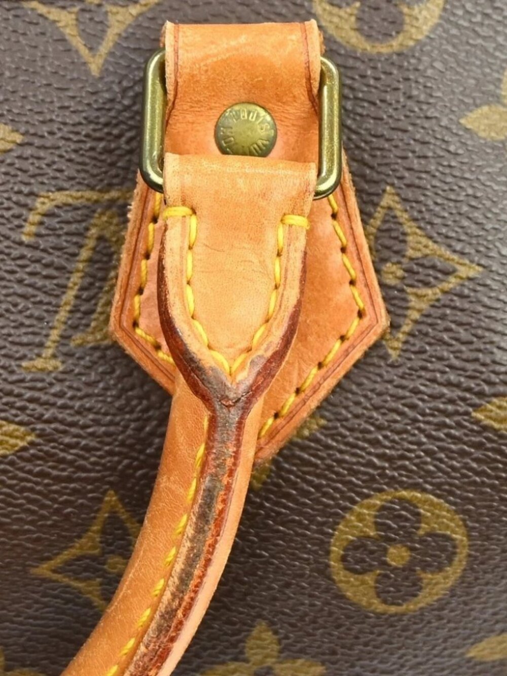 BUYIT03 LOUIS VUITTON SPEEDY 35 HANDBAG MONOGRAM CANVAS M41524 MB8910 BQ00225 - Picture 15 of 16
